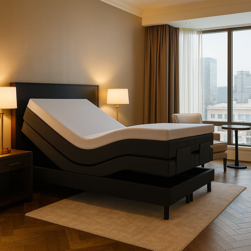 Elektrische Boxspring | Mali | Lederlook